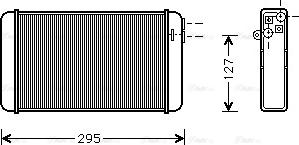 Ava Quality Cooling OLA6116 - Топлообменник, отопление на вътрешното пространство vvparts.bg