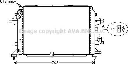 Ava Quality Cooling OLA2489 - Радиатор, охлаждане на двигателя vvparts.bg