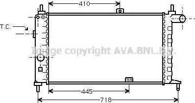 Ava Quality Cooling OLA2066 - Радиатор, охлаждане на двигателя vvparts.bg