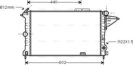 Ava Quality Cooling OLA2119 - Радиатор, охлаждане на двигателя vvparts.bg