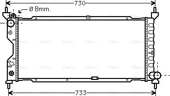 Ava Quality Cooling OLA2185 - Радиатор, охлаждане на двигателя vvparts.bg