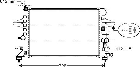 Ava Quality Cooling OLA2363 - Радиатор, охлаждане на двигателя vvparts.bg