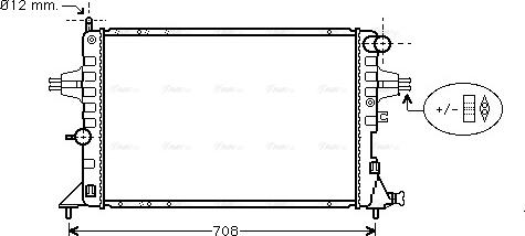 Ava Quality Cooling OLA2293 - Радиатор, охлаждане на двигателя vvparts.bg