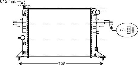 Ava Quality Cooling OLA2256 - Радиатор, охлаждане на двигателя vvparts.bg