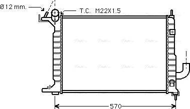 Ava Quality Cooling OLA2218 - Радиатор, охлаждане на двигателя vvparts.bg