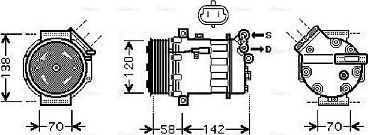 Ava Quality Cooling OL K448 - Компресор, климатизация vvparts.bg