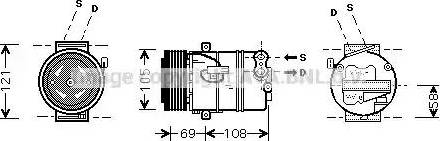 Ava Quality Cooling OLAK443 - Компресор, климатизация vvparts.bg