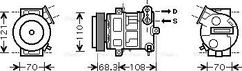 Ava Quality Cooling OLAK418 - Компресор, климатизация vvparts.bg