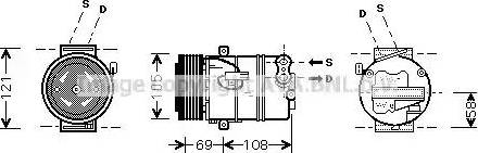 Ava Quality Cooling OLAK430 - Компресор, климатизация vvparts.bg