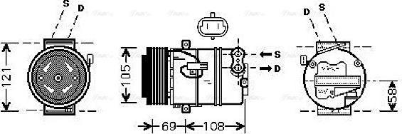 Ava Quality Cooling OLAK426 - Компресор, климатизация vvparts.bg