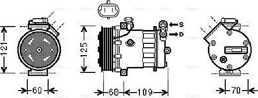 Ava Quality Cooling OL K475 - Компресор, климатизация vvparts.bg