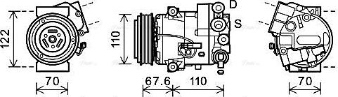 Ava Quality Cooling OLAK605 - Компресор, климатизация vvparts.bg