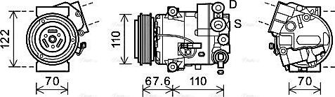 Ava Quality Cooling OLAK606 - Компресор, климатизация vvparts.bg