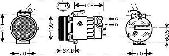 Ava Quality Cooling OLAK139 - Компресор, климатизация vvparts.bg