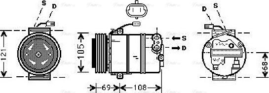 Ava Quality Cooling OLAK373 - Компресор, климатизация vvparts.bg