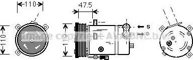 Ava Quality Cooling OL K277 - Компресор, климатизация vvparts.bg