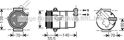 Ava Quality Cooling OL K498 - Компресор, климатизация vvparts.bg