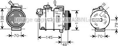 Ava Quality Cooling OL K459 - Компресор, климатизация vvparts.bg