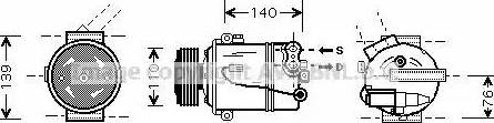 Ava Quality Cooling OL K410 - Компресор, климатизация vvparts.bg