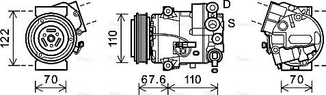 Ava Quality Cooling OLK606 - Компресор, климатизация vvparts.bg