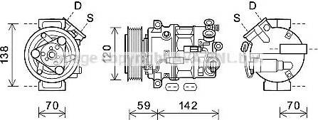 Ava Quality Cooling OLK678 - Компресор, климатизация vvparts.bg