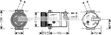 Ava Quality Cooling OL K318 - Компресор, климатизация vvparts.bg