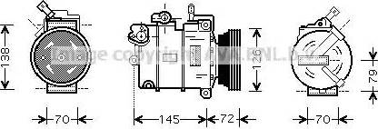 Ava Quality Cooling OL K376 - Компресор, климатизация vvparts.bg