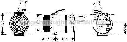 Ava Quality Cooling OL K373 - Компресор, климатизация vvparts.bg