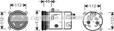 Ava Quality Cooling OL K278 - Компресор, климатизация vvparts.bg