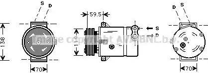 Ava Quality Cooling OL K273 - Компресор, климатизация vvparts.bg