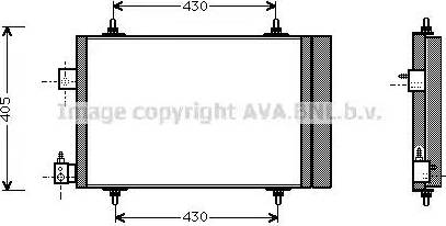 Ava Quality Cooling PE 5193 - Кондензатор, климатизация vvparts.bg