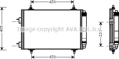 Ava Quality Cooling PE5209D - Кондензатор, климатизация vvparts.bg