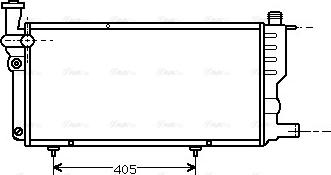 Ava Quality Cooling PE 2099 - Радиатор, охлаждане на двигателя vvparts.bg