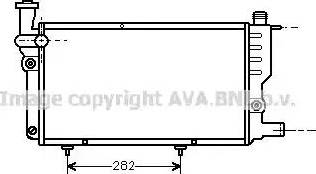 Ava Quality Cooling PE 2095 - Радиатор, охлаждане на двигателя vvparts.bg