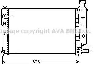 Ava Quality Cooling PEA2097 - Радиатор, охлаждане на двигателя vvparts.bg