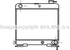 Ava Quality Cooling PE 2069 - Радиатор, охлаждане на двигателя vvparts.bg