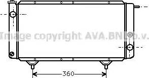 Ava Quality Cooling PE 2003 - Радиатор, охлаждане на двигателя vvparts.bg