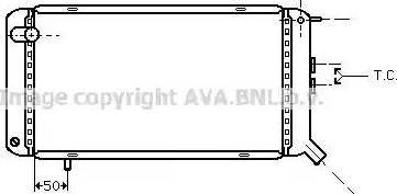 Ava Quality Cooling PE 2029 - Радиатор, охлаждане на двигателя vvparts.bg