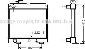 Ava Quality Cooling PE 2026 - Радиатор, охлаждане на двигателя vvparts.bg