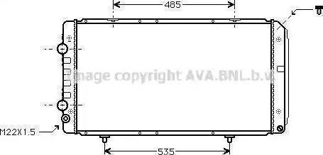 Valeo 736063 - Радиатор, охлаждане на двигателя vvparts.bg