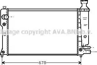 Ava Quality Cooling PE 2152 - Радиатор, охлаждане на двигателя vvparts.bg