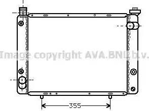 Ava Quality Cooling PE 2129 - Радиатор, охлаждане на двигателя vvparts.bg