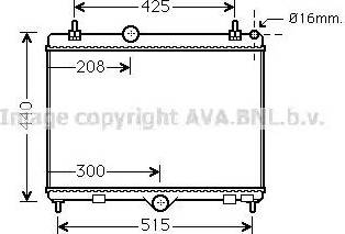 Ava Quality Cooling PE2358 - Радиатор, охлаждане на двигателя vvparts.bg