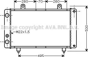 Ava Quality Cooling PE 2319 - Радиатор, охлаждане на двигателя vvparts.bg