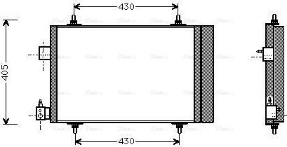 Ava Quality Cooling PEA5193D - Кондензатор, климатизация vvparts.bg