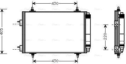 Ava Quality Cooling PEA5209D - Кондензатор, климатизация vvparts.bg