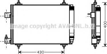 Ava Quality Cooling PEA5286 - Кондензатор, климатизация vvparts.bg