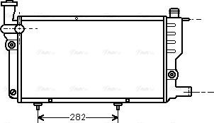 Ava Quality Cooling PEA2095 - Радиатор, охлаждане на двигателя vvparts.bg