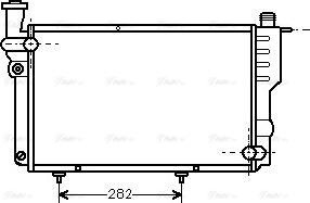 Ava Quality Cooling PEA2096 - Радиатор, охлаждане на двигателя vvparts.bg