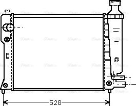 Ava Quality Cooling PEA2092 - Радиатор, охлаждане на двигателя vvparts.bg